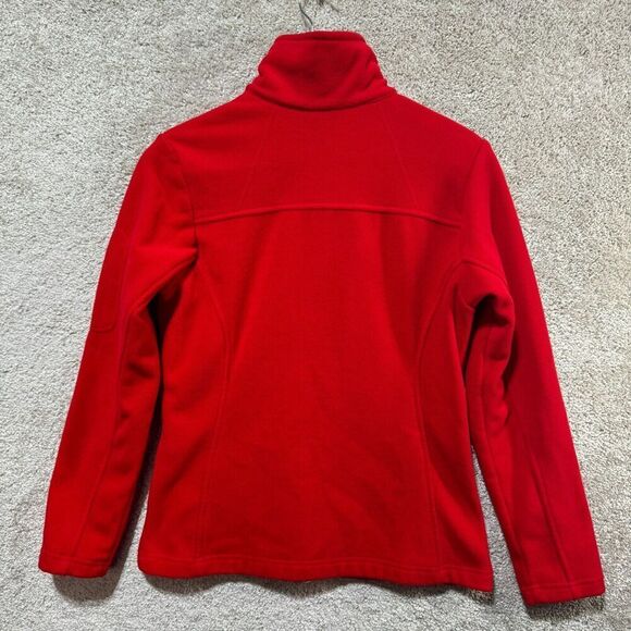 Columbia Fast Trek II Jacket Women's Small Red Full Zip Fleece‎ Classic Fit Logo - Picture 13 of 13